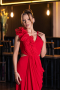 Abschlusskleid Lang Chiffon Rot ABU6354
