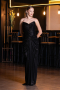 Abendkleid Lang Schwarz ABU6370