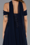 Abendkleid Lang Chiffon Marineblau ABU6390