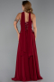 Abendkleid Lang Chiffon Weinrot ABU6391