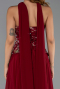Abendkleid Lang Chiffon Weinrot ABU6391