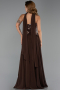 Abendkleid Lang Chiffon Braun ABU6391