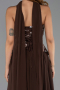 Abendkleid Lang Chiffon Braun ABU6391