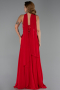 Abendkleid Lang Chiffon Rot ABU6391