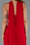Abendkleid Lang Chiffon Rot ABU6391