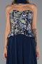Abendkleid Lang Chiffon Marineblau ABU6391