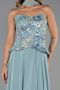 Abendkleid Lang Chiffon Minzgrün ABU6391