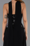 Abendkleid Lang Chiffon Schwarz ABU6391