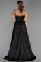 Abendkleid in Übergröße Lang Spitze Schwarz ABU6395