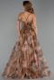 Abendkleid Lang Khaki ABU5053