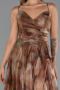 Abendkleid Lang Khaki ABU5053
