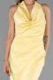 Partykleid Midi Satin Gelb ABK2506