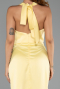 Partykleid Midi Satin Gelb ABK2506