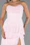 Abschlusskleid Lang Chiffon Puder ABU6397