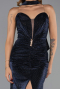 Abendkleid Lang Steinbesetzt Marineblau ABU6398
