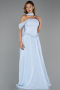 Abendkleid Lang Chiffon Eisblau ABU6400