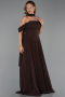 Abendkleid Lang Chiffon Braun ABU6400