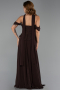 Abendkleid Lang Chiffon Braun ABU6400