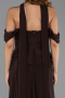 Abendkleid Lang Chiffon Braun ABU6400