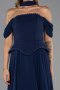 Abendkleid Lang Chiffon Marineblau ABU6400