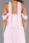 Abendkleid Lang Chiffon Puder ABU6400