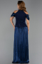 Abendkleid Lang Chiffon Marineblau ABU6402