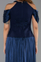 Abendkleid Lang Chiffon Marineblau ABU6402