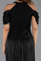 Abendkleid Lang Chiffon Schwarz ABU6402