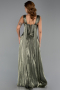 Abendkleid Lang Chiffon Khaki ABU6403