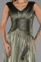 Abendkleid Lang Chiffon Khaki ABU6403