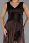Abendkleid Lang Chiffon Braun ABU6403