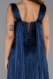 Abendkleid Lang Chiffon Marineblau ABU6403