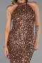 Abendkleid Lang Kupfer ABU6404
