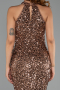 Abendkleid Lang Kupfer ABU6404
