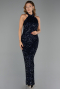 Abendkleid Lang Marineblau ABU6404