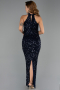 Abendkleid Lang Marineblau ABU6404