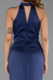 Abschlusskleid Lang Satin Marineblau ABU6406