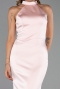 Abschlusskleid Lang Satin Puder ABU6406