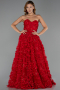 Abendkleid Lang Rot ABU6408