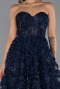 Abendkleid Lang Marineblau ABU6408