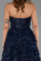Abendkleid Lang Marineblau ABU6408