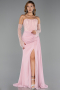 Standesamtkleid Lang Chiffon Puder ABU5791