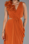 Abschlusskleid Lang Chiffon Ziegelrot ABU6354