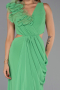 Abschlusskleid Lang Chiffon Grün ABU6354