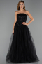 Abendkleid Lang Schwarz ABU6412
