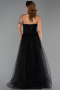 Abendkleid Lang Schwarz ABU6412
