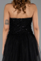 Abendkleid Lang Schwarz ABU6412
