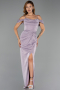 Abschlusskleid Lang Lavendel ABU5925