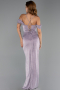 Abschlusskleid Lang Lavendel ABU5925