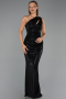 Abendkleid Lang Schwarz ABU6368